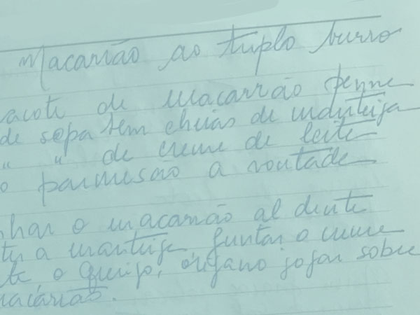 Macarrão ao triplo burro 